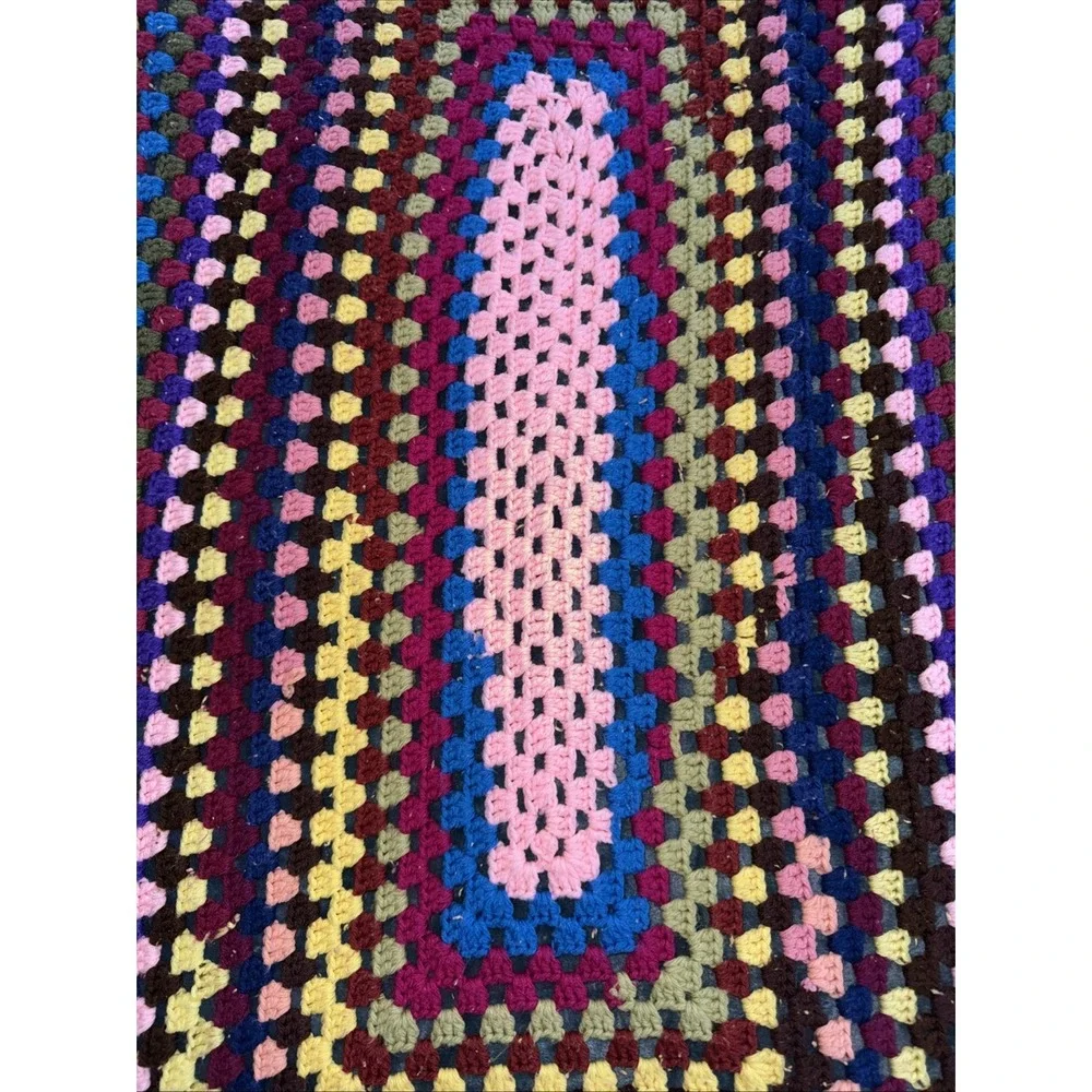 Hand Crochet thow‎ Blanket/baby Blanket 48x32in